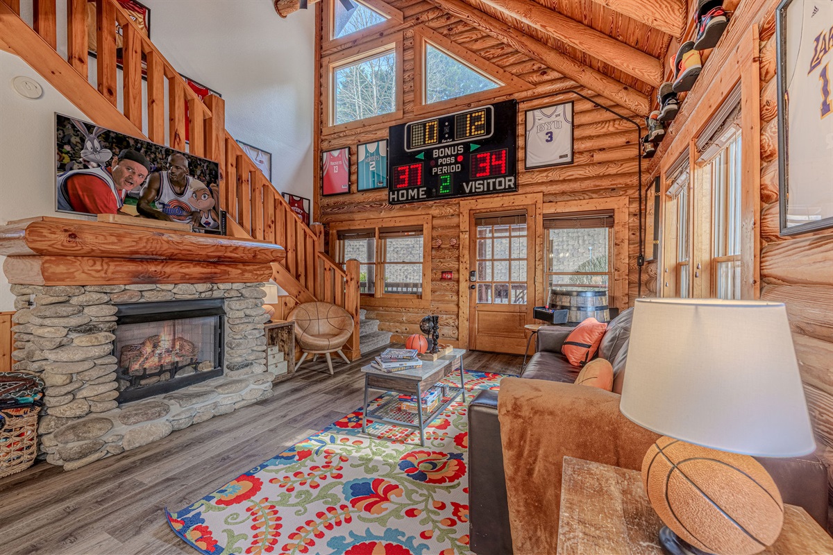 Cozy nights in front of the fireplace!