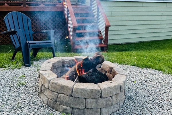 Free firewood is available under the deck.  It’s the perfect place for s’mores!