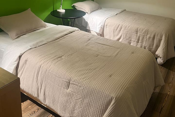 Beds can be converted to a king
