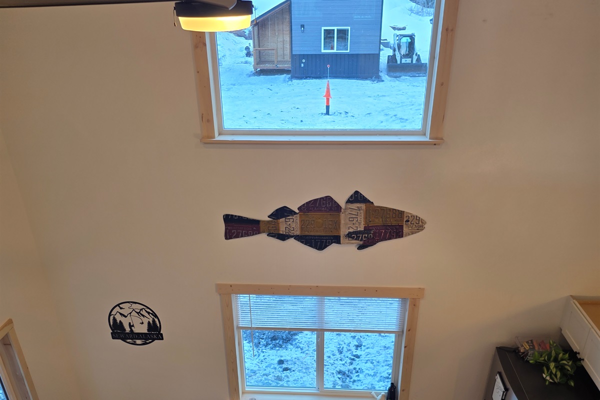 View from Loft.  Ceiling fan is visible in photo.