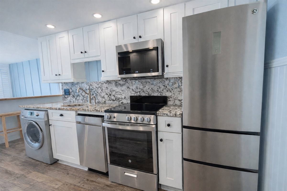 Fully stocked kitchen