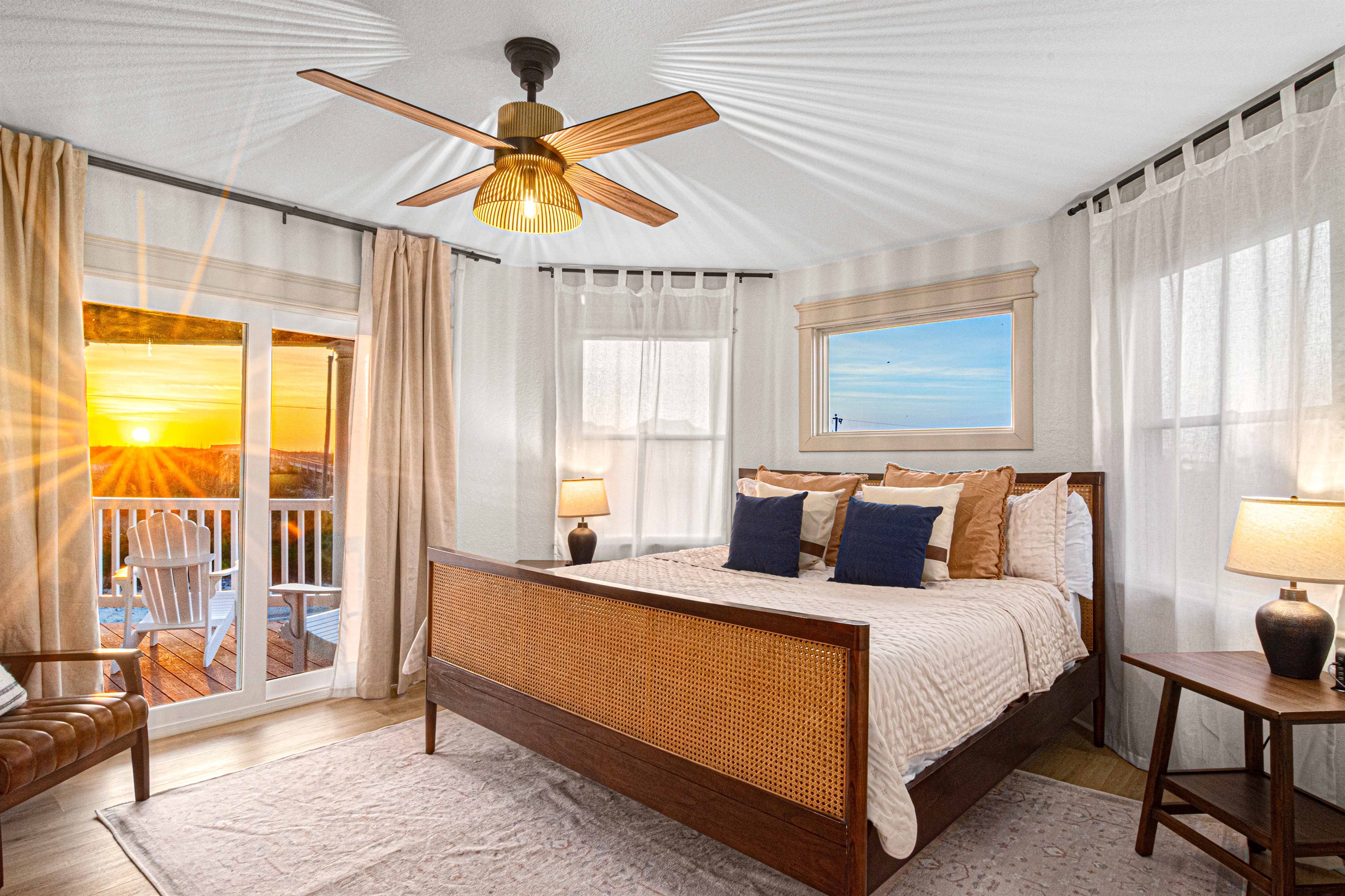 Catch the sunrise over the Atlantic ocean