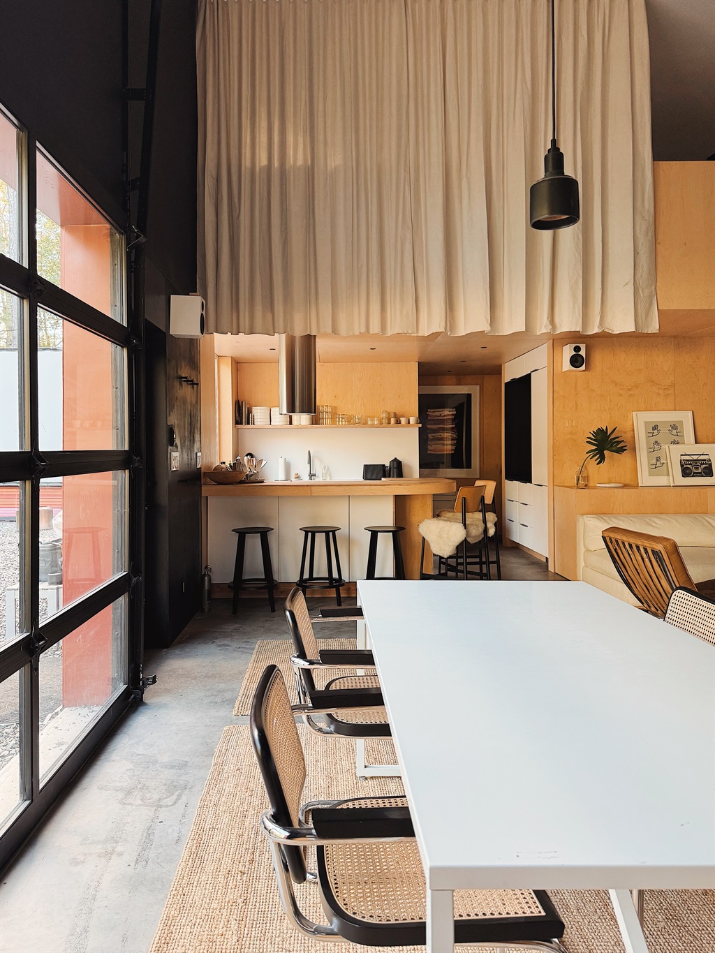 Dining Table looking towards kitchen.