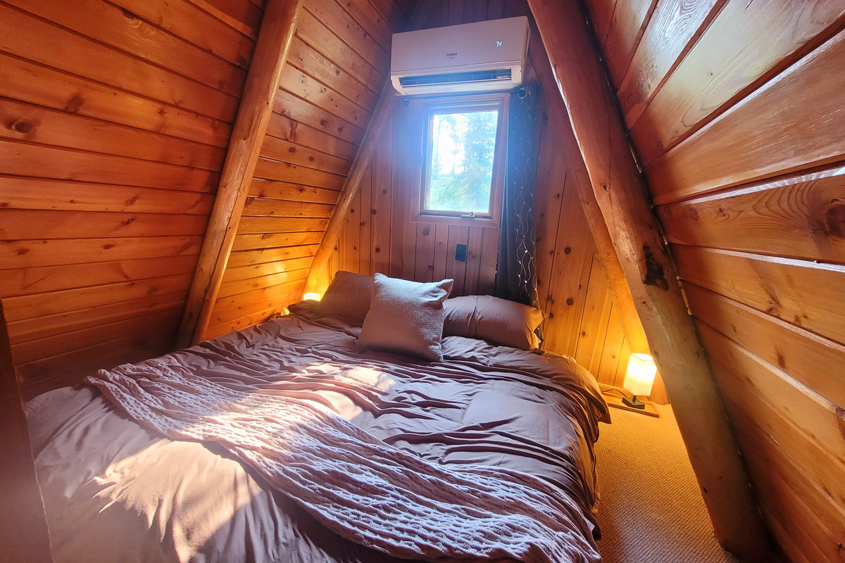 Sink into a comfortable king bed after a day outdoors.