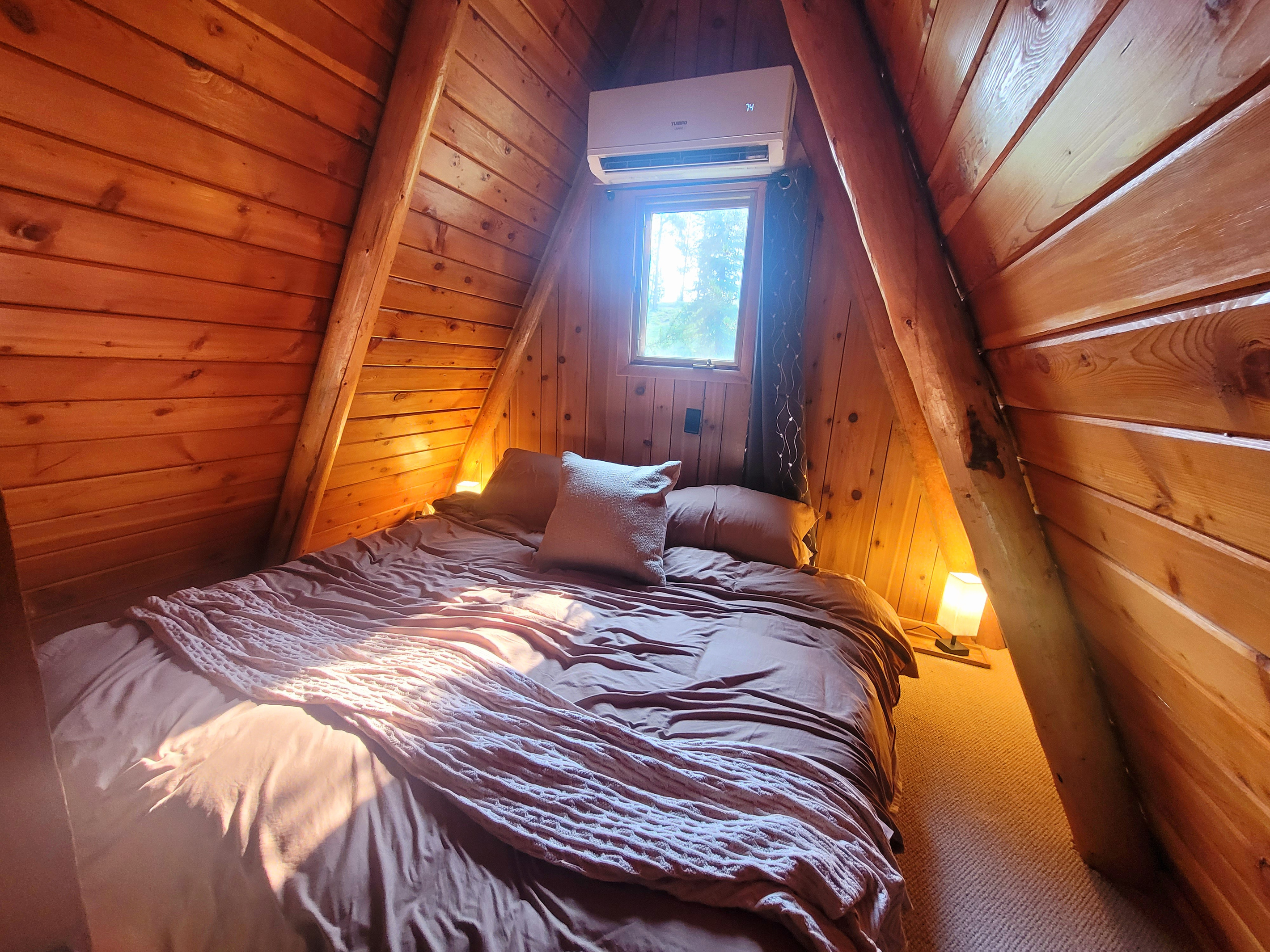 Sink into a comfortable king bed after a day outdoors.