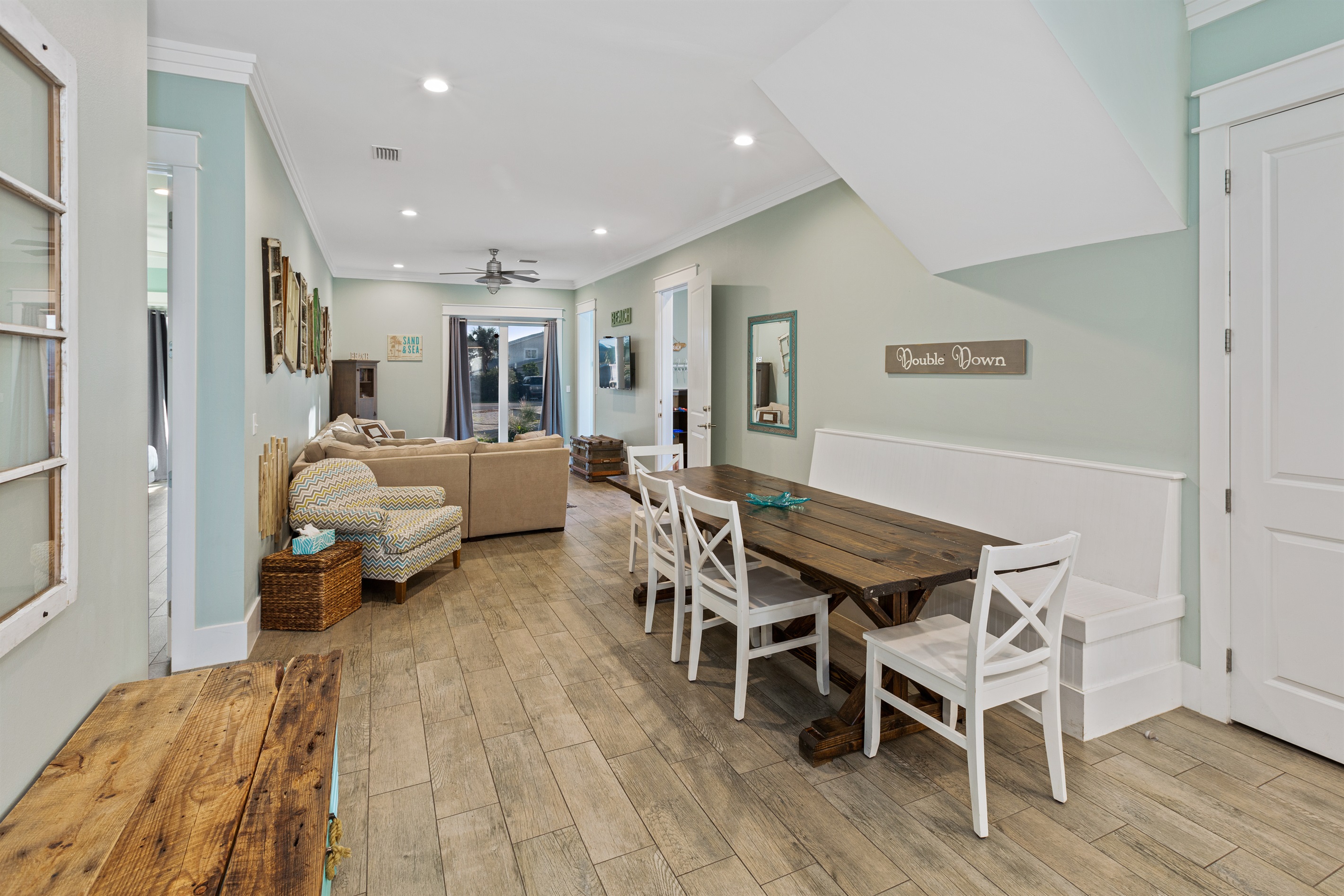 Open concept layout offers wide, easy maneuverability for those with limited mobility or requiring assistance.