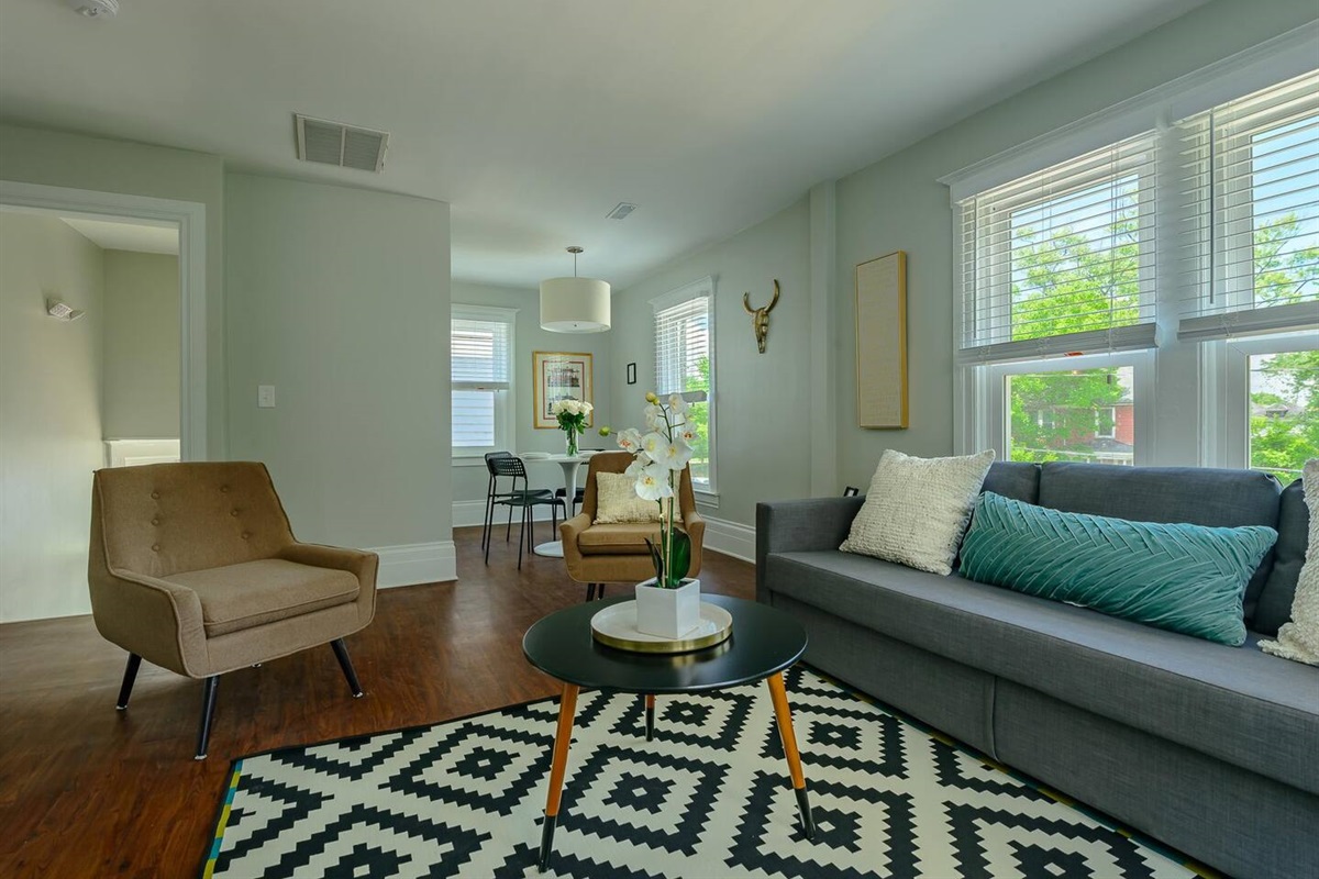 Wide and comfortable living room