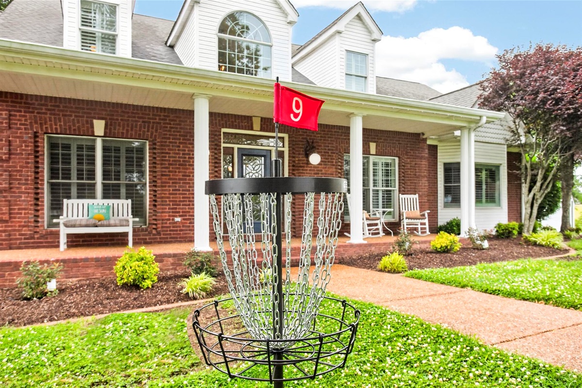 9 hole Frisbee game on the property!