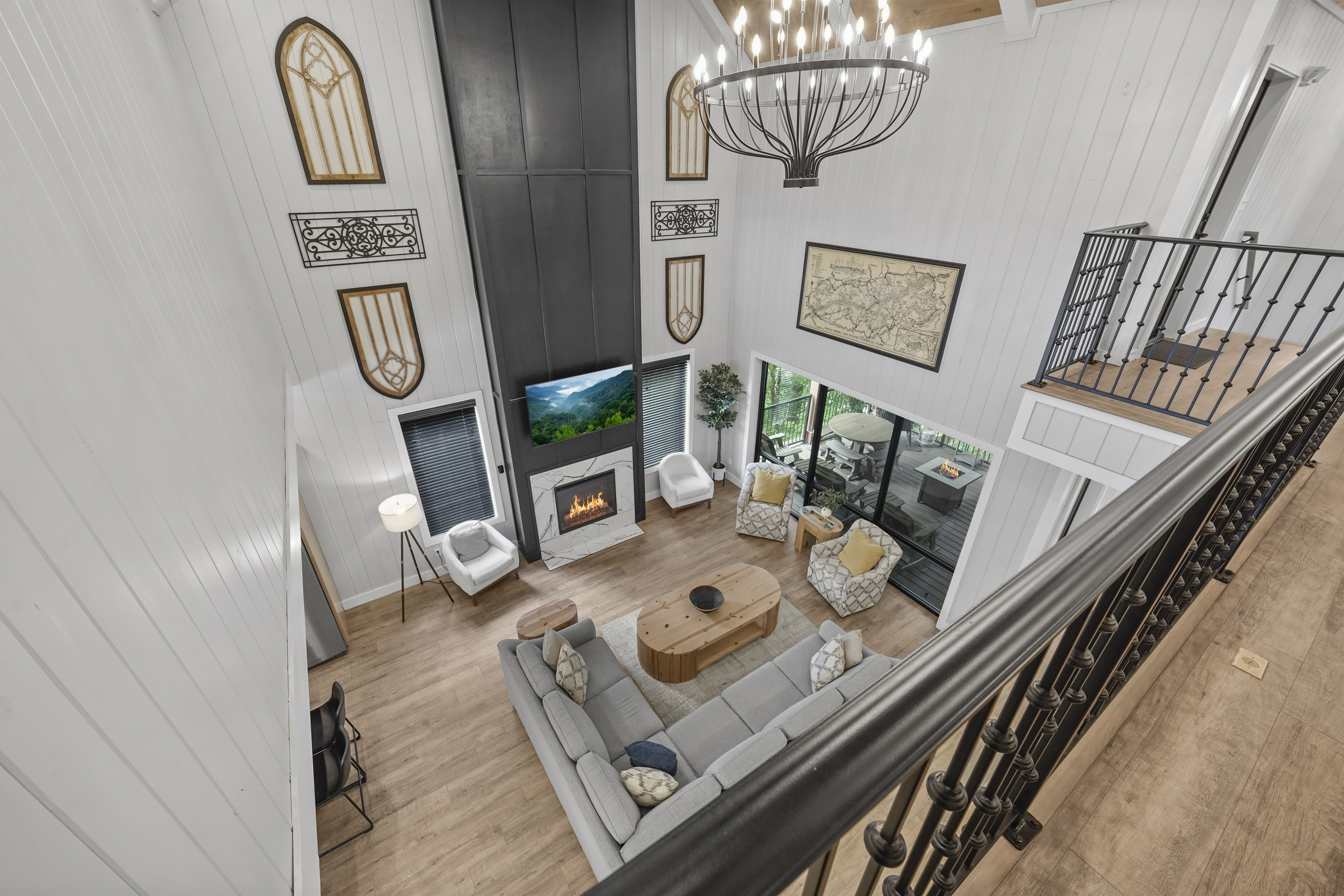 Living room - view from loft