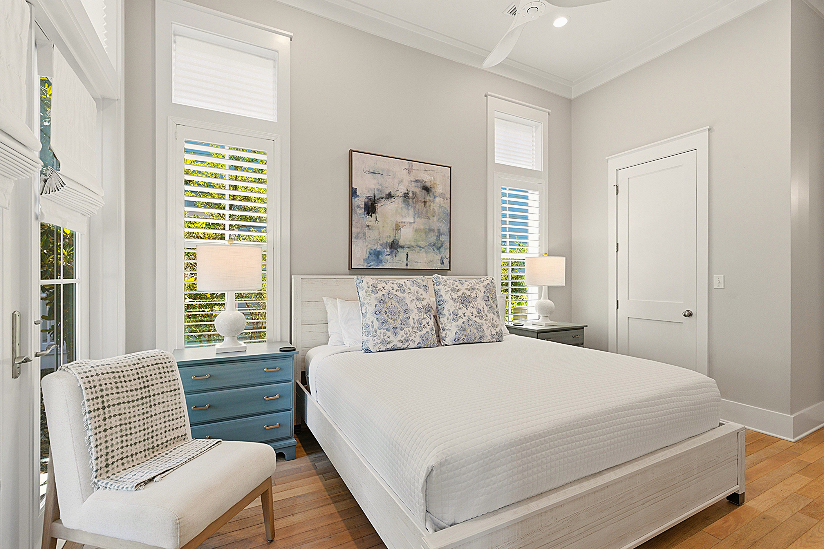 First Floor King Suite with French Doors to Front Porch