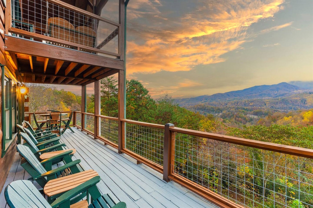 🌄 Golden hour just hits different from this deck — grab a seat and stay awhile.