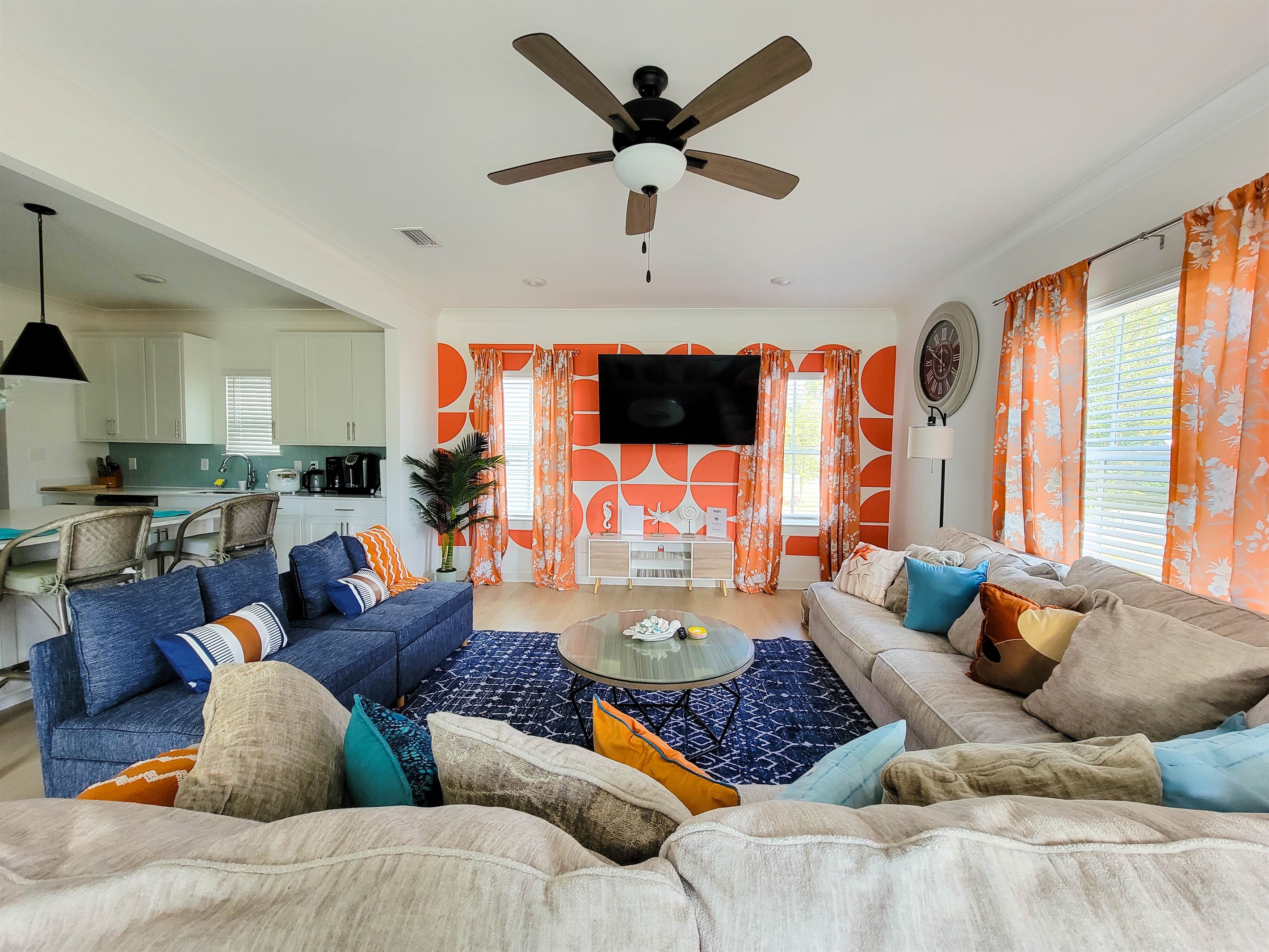 Spacious yet Cozy Living Room, Perfect for Movie Nights, Conversation, and Time Together