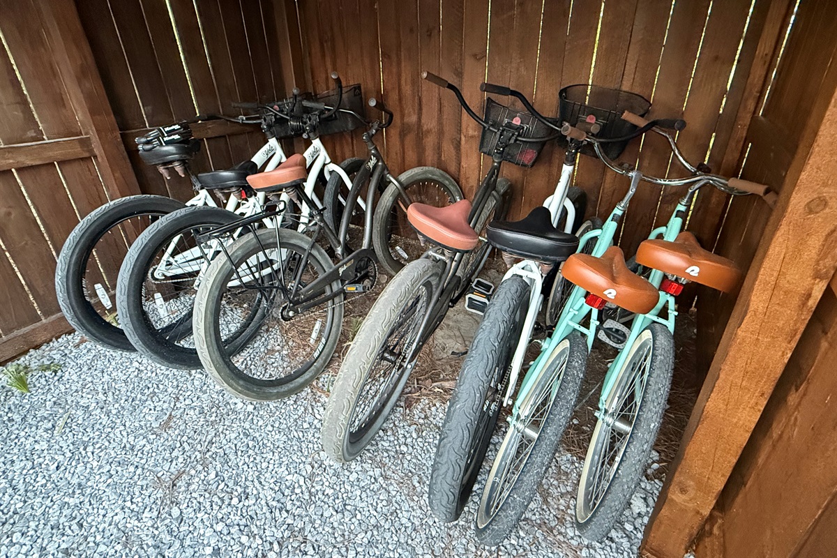 Bikes available for use but NOT GUARANTEED