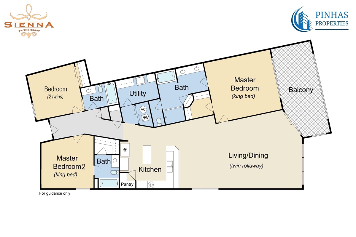 floor plans and bed locations