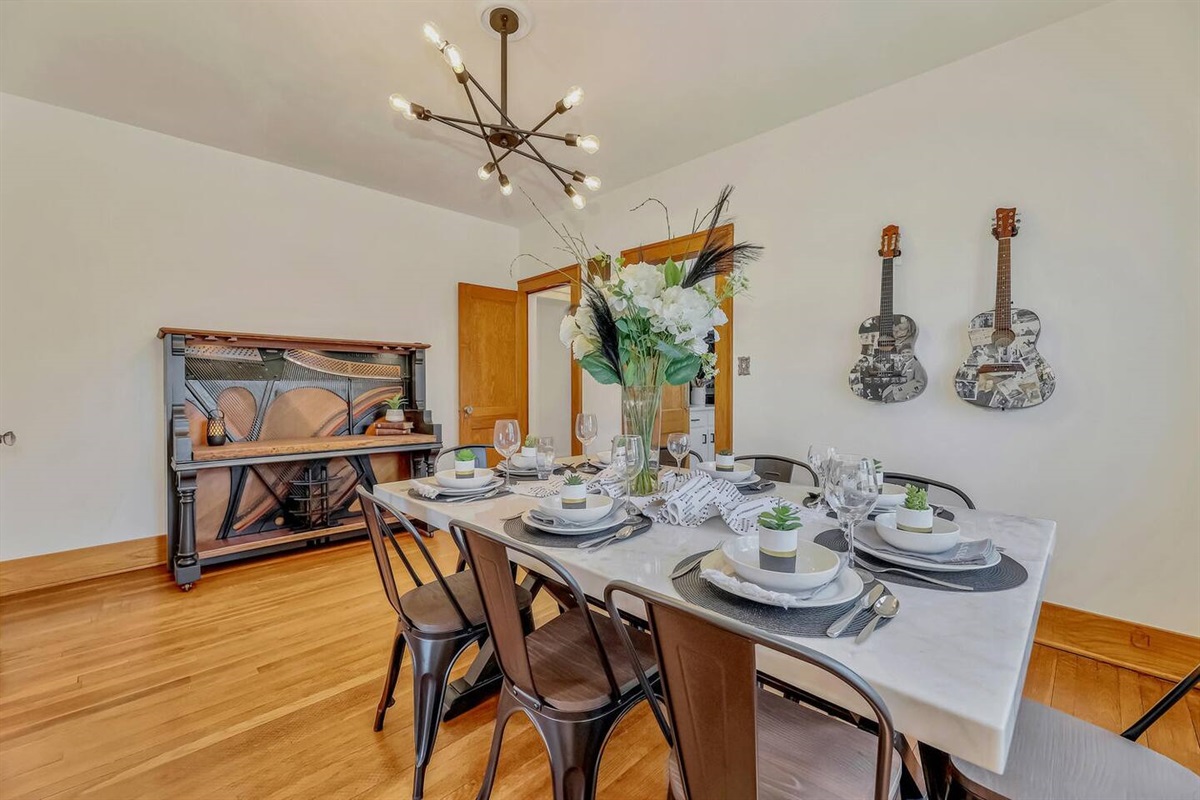 Lots of Character in our expansive dining room