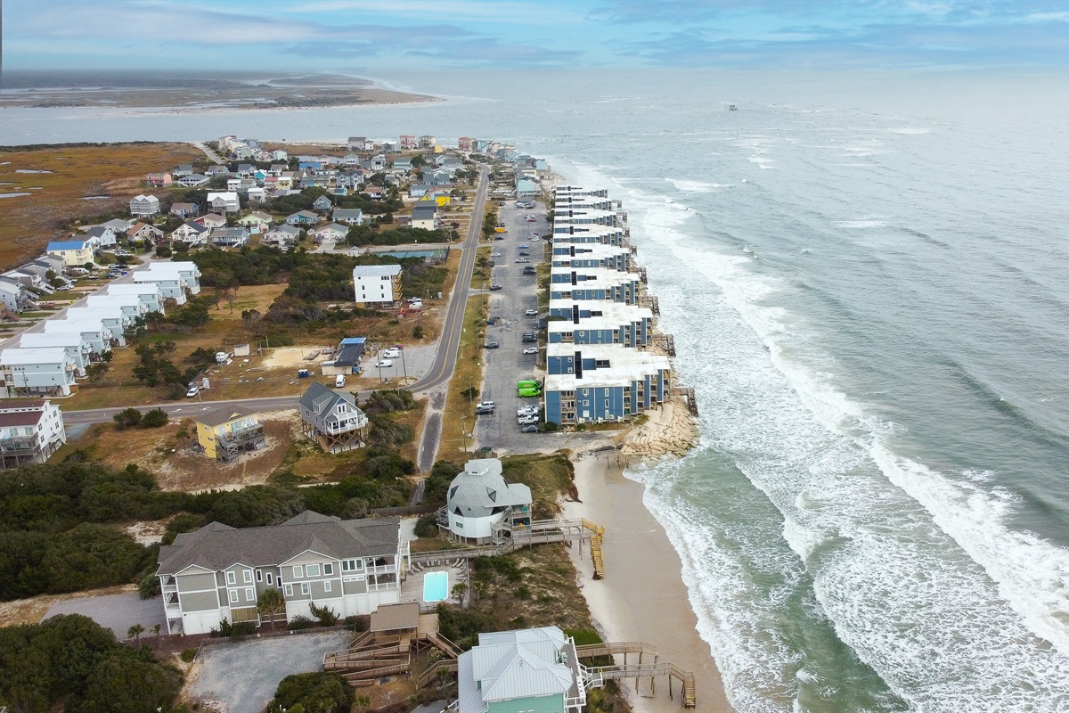 Topsail Reef from the sky, looking north