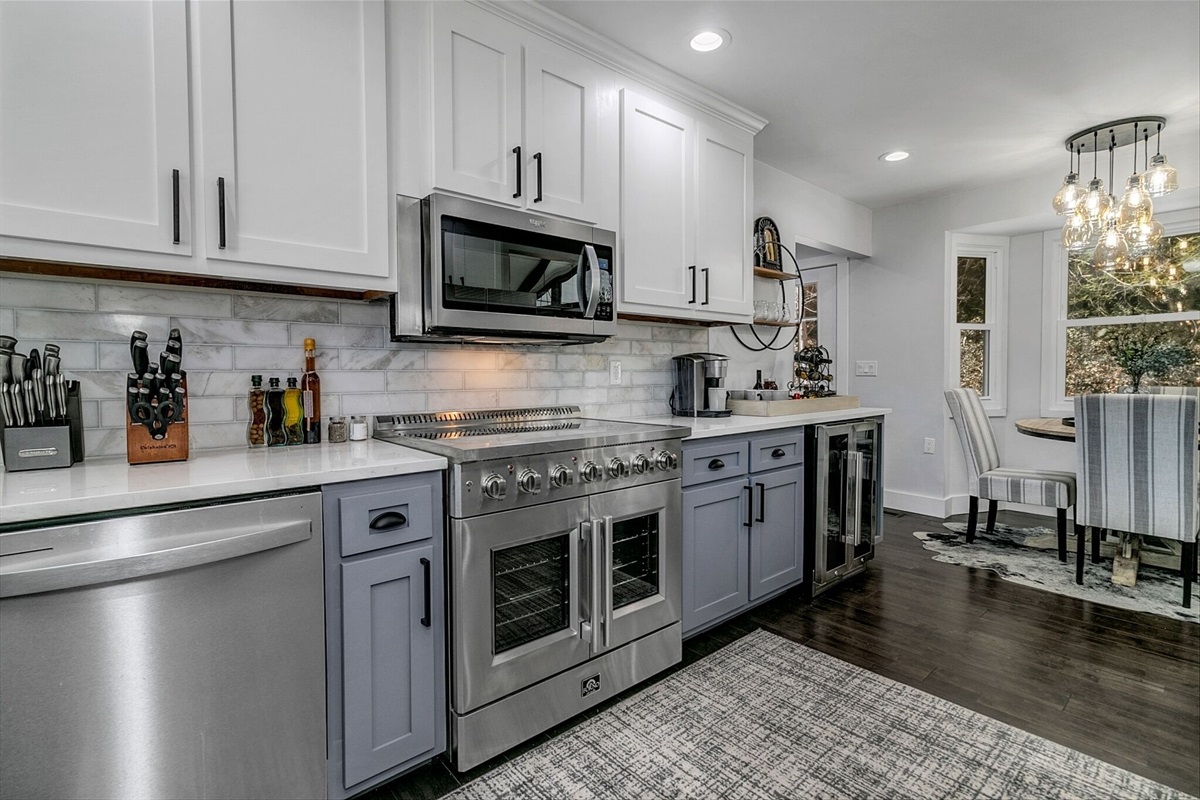 Fully stocked kitchen