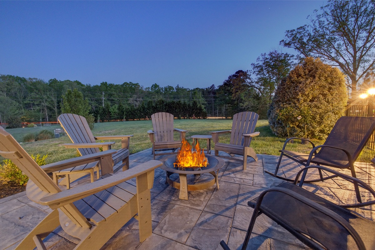 Backyard firepit- perfect for s'mores and late-night conversations