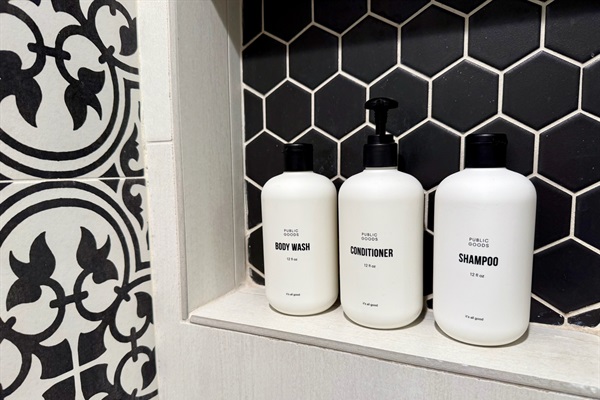 We supply Public Goods Shampoo, Conditioner, and Body Wash