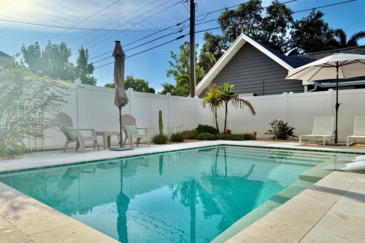 This heated pool is the perfect year-round amenity, whether you’re visiting in summer or winter.