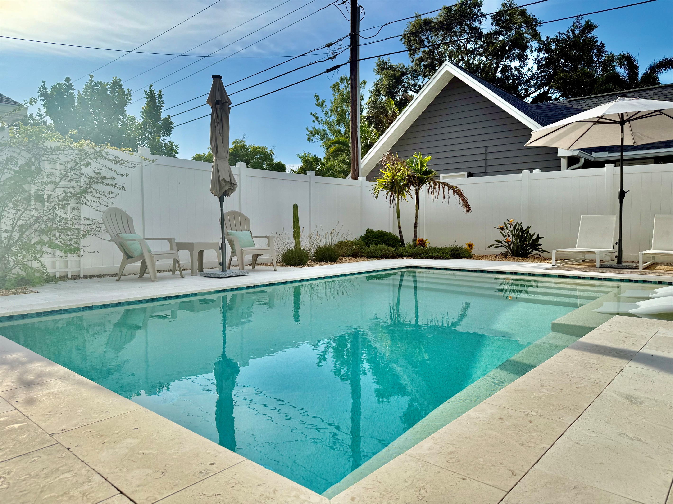 This heated pool is the perfect year-round amenity, whether you’re visiting in summer or winter.