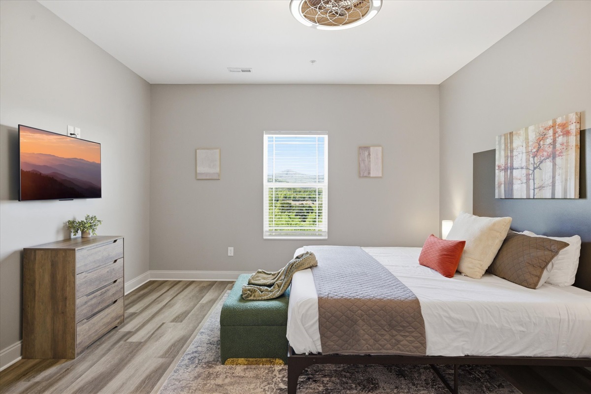 Settle in and stay awhile—clean, comfortable, and just the right kind of simple that makes it easy to fully relax.