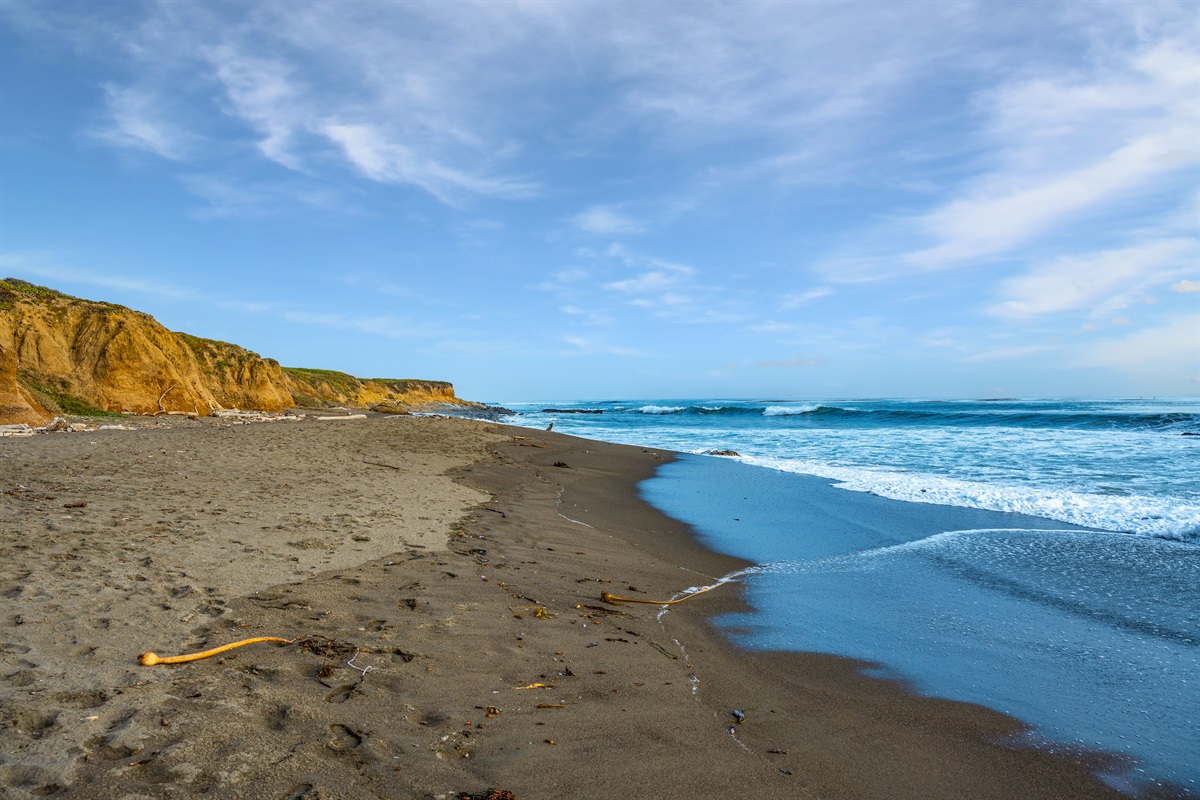 The gentle crashing waves, you can hear them inside Blue Haven