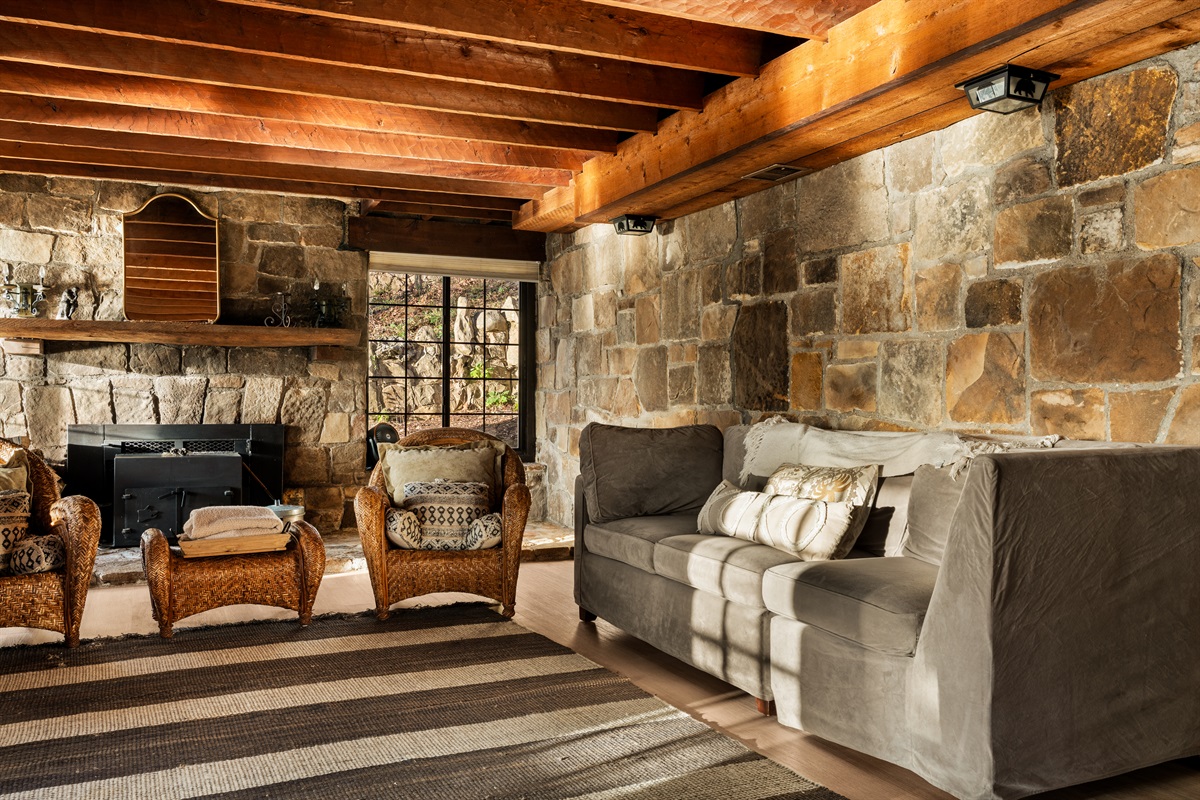 Warmth, texture, and timeless character—this room has it al