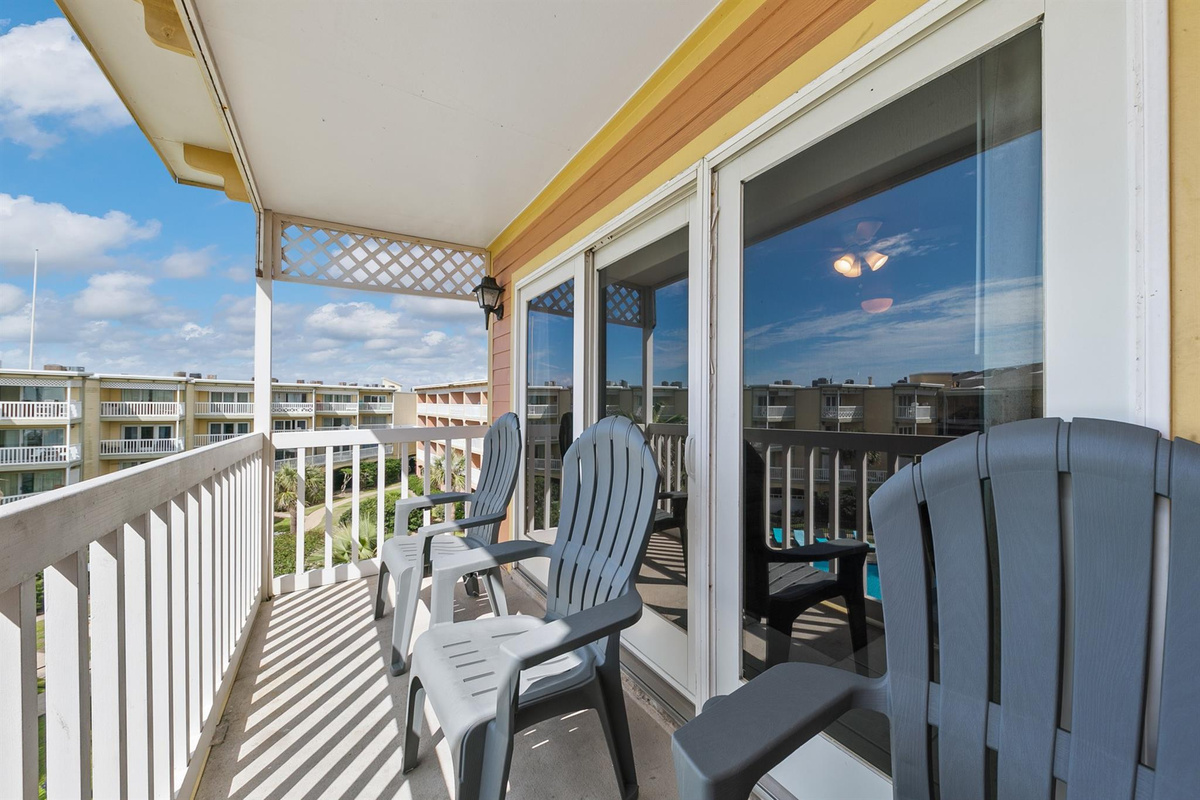 Sit on the balcony and watch the world go by