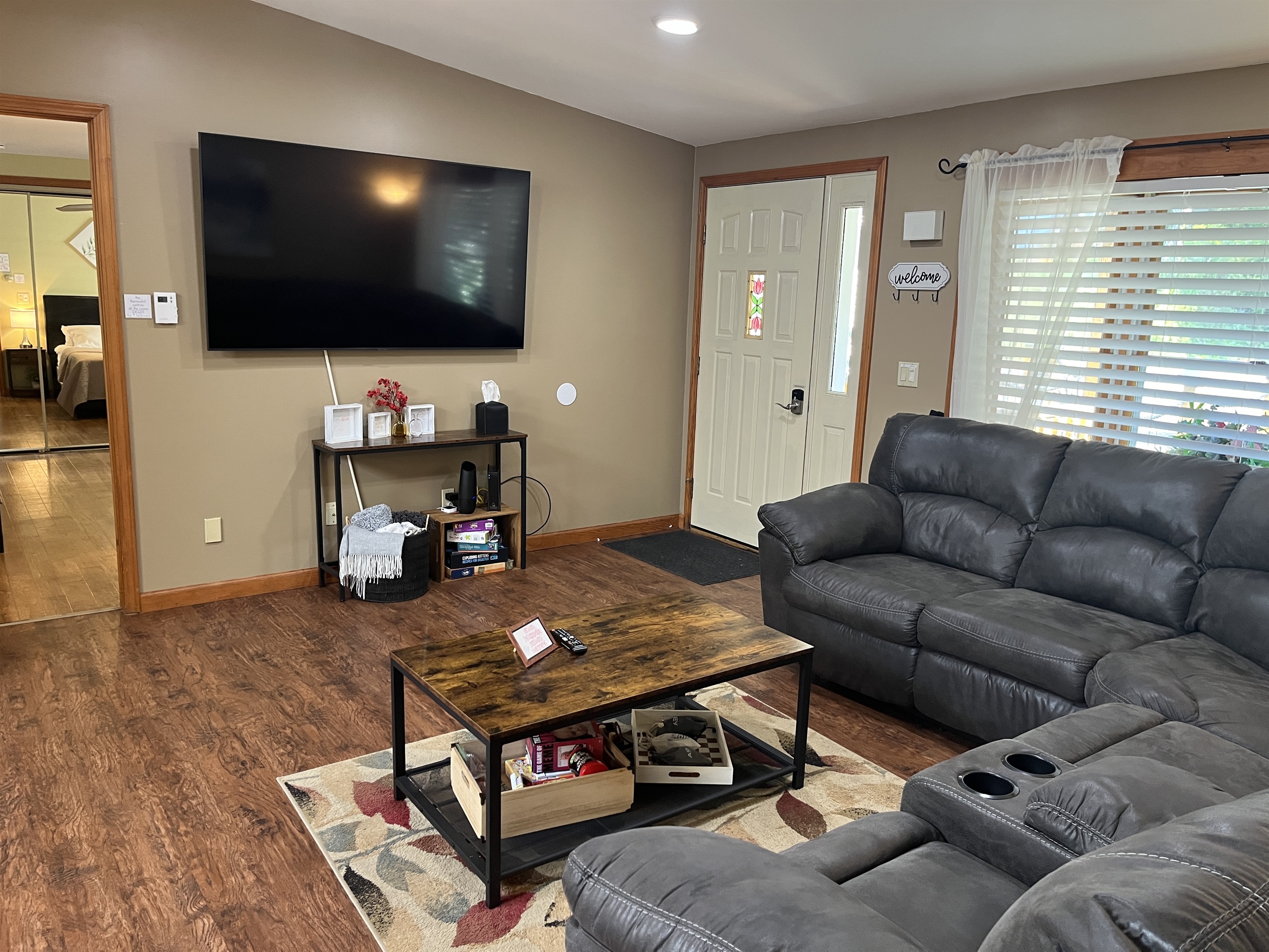 70" Smart TV in the living room.