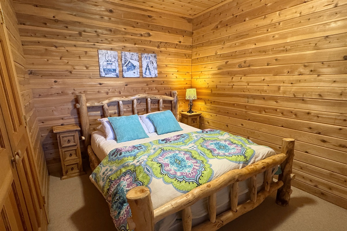 Bedroom #3 with Queen bed on lower level