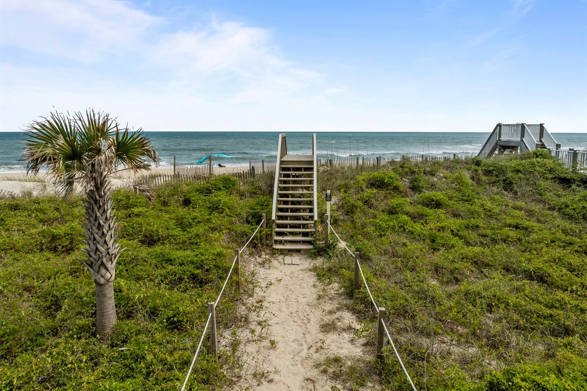 Private beach access