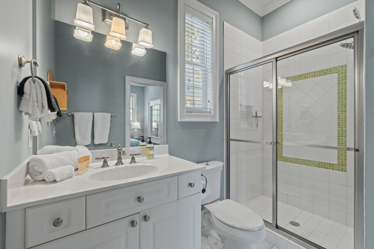 Downstairs King bathroom