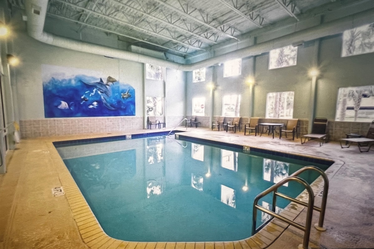 Indoor pool is heated