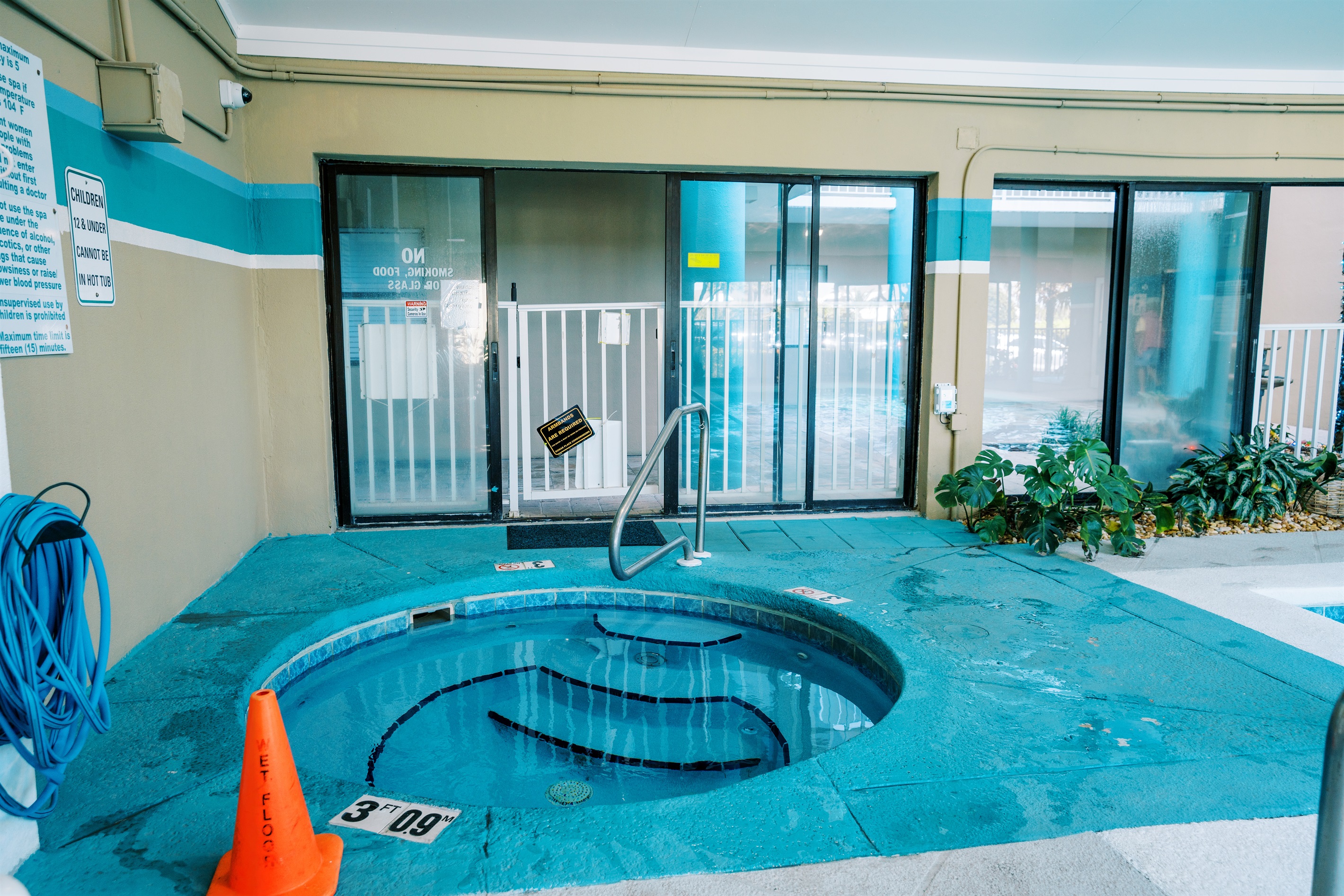 Dip your toes in to the hot tub while you're here. 💦