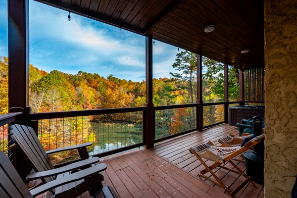 Bottom Deck View Of The Smokies & Of Your Own Private Lake
