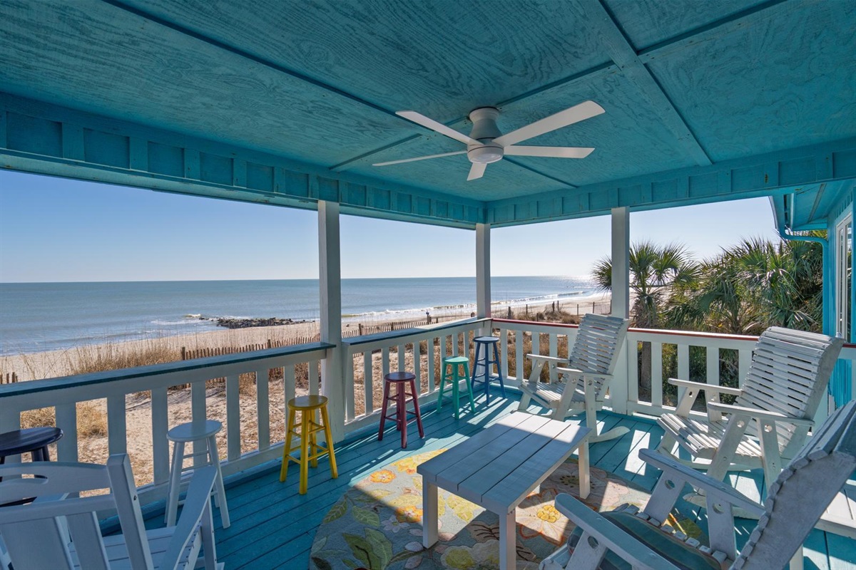 Ocean Front Covered Porch