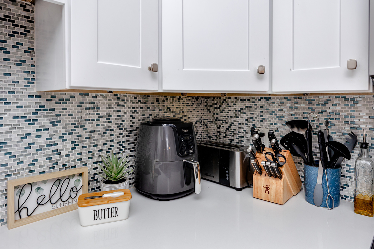 Fully stocked kitchen
