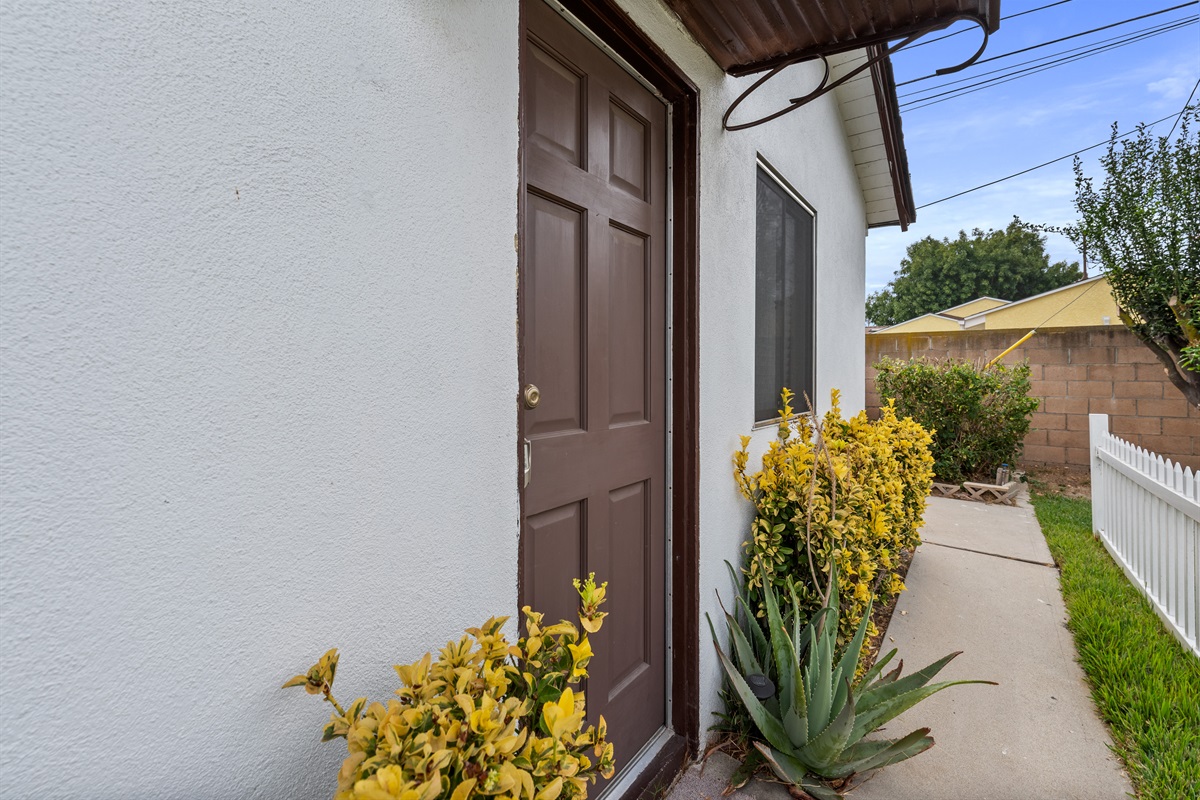 Front door of private "Bonus room"/Studio