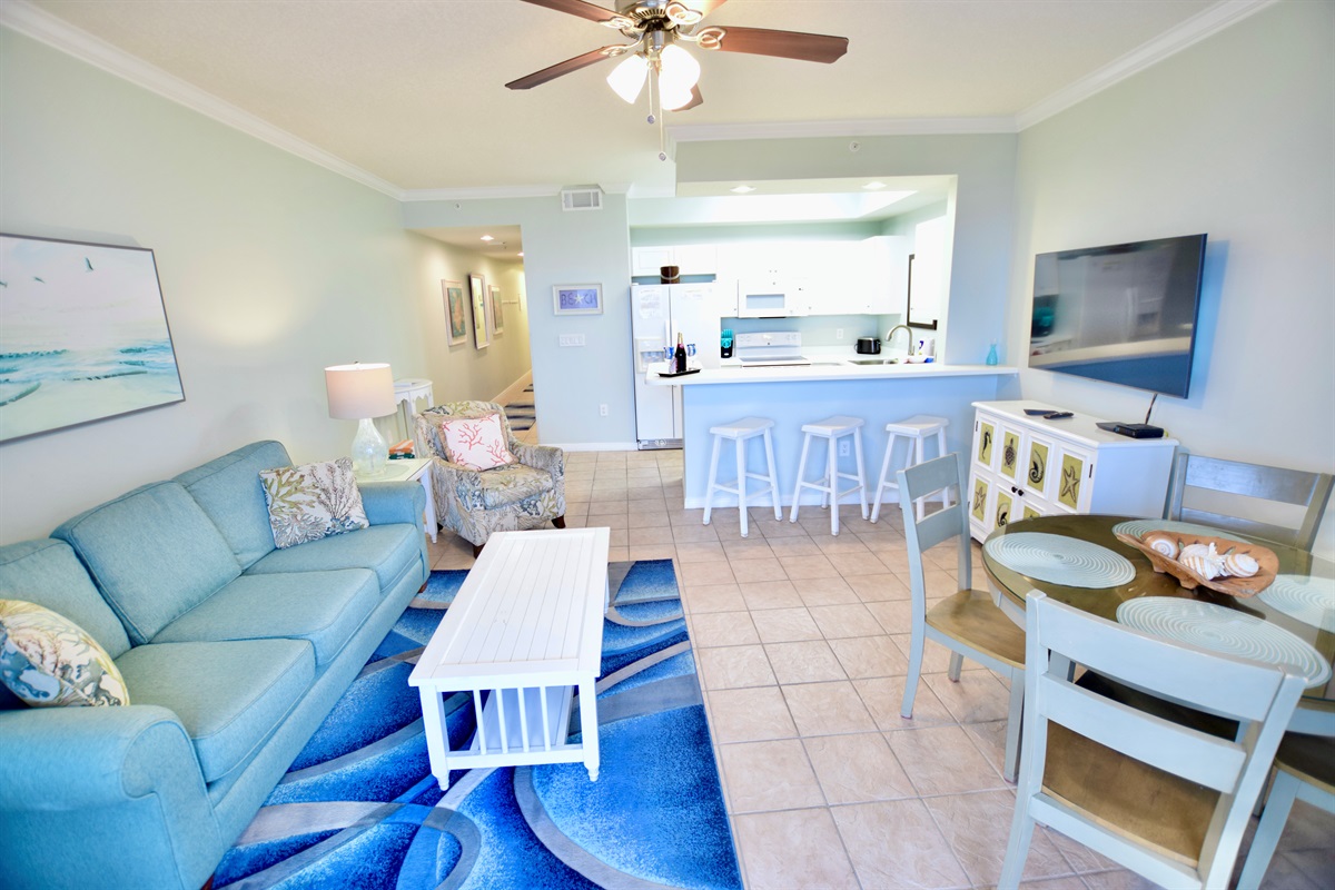 Destin West Gulfside #607: Living Room