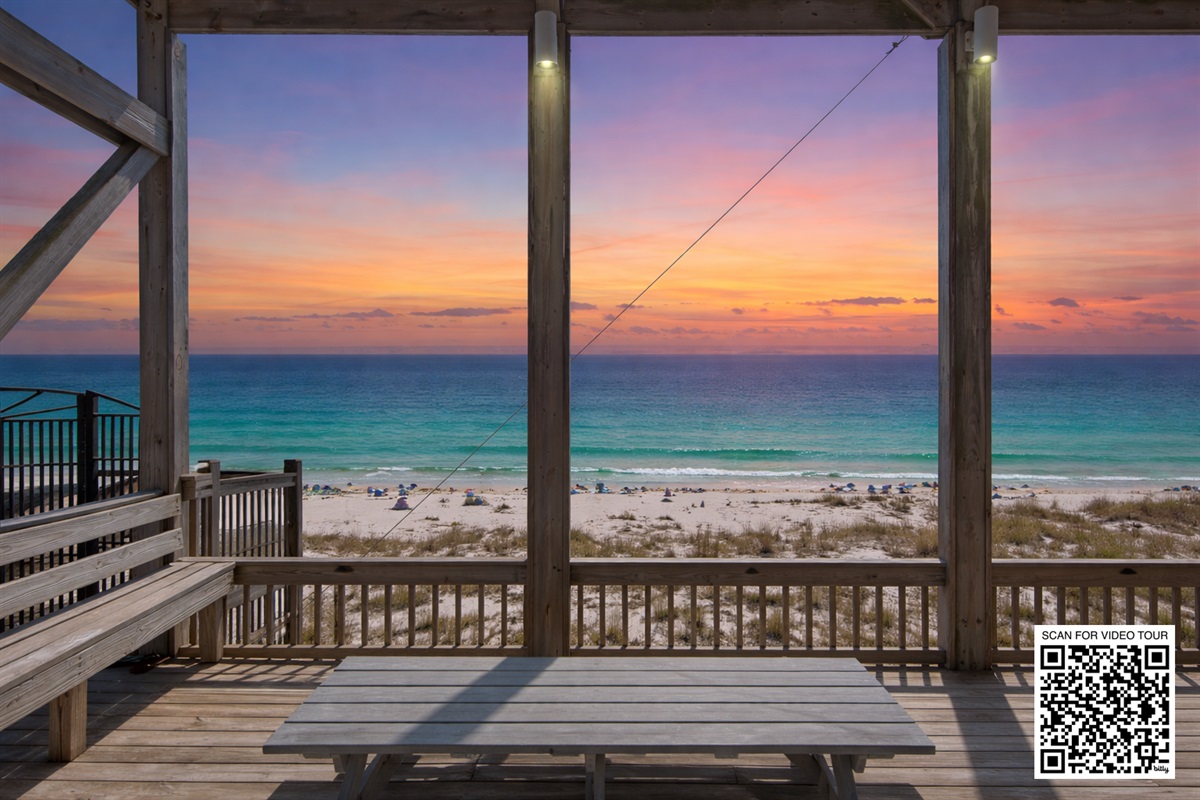 Private community beach pavilion several minute walk from the house.