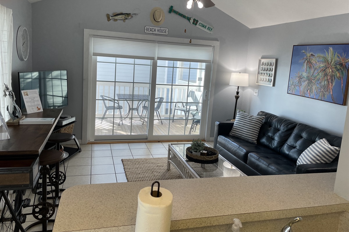 View from the Kitchen to the Living Area