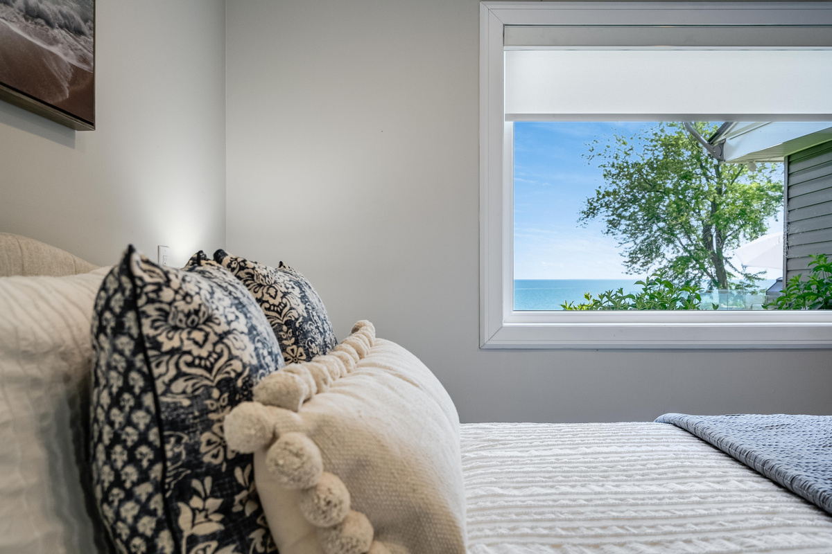 Wake each morning in a queen suite to peaceful lake views. 