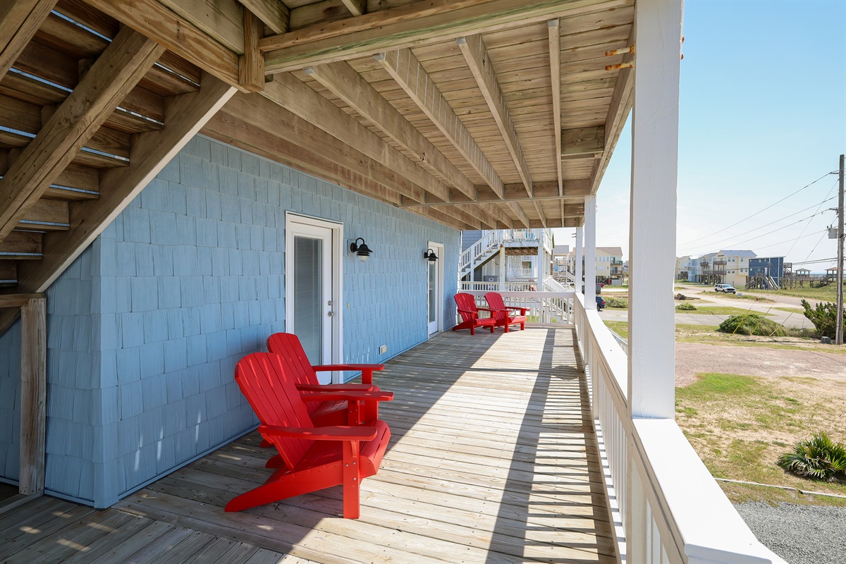 Relaxation awaits in these vibrant chairs