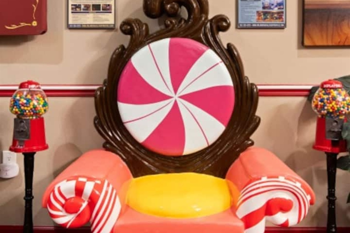 Peppermint swirl photo scene