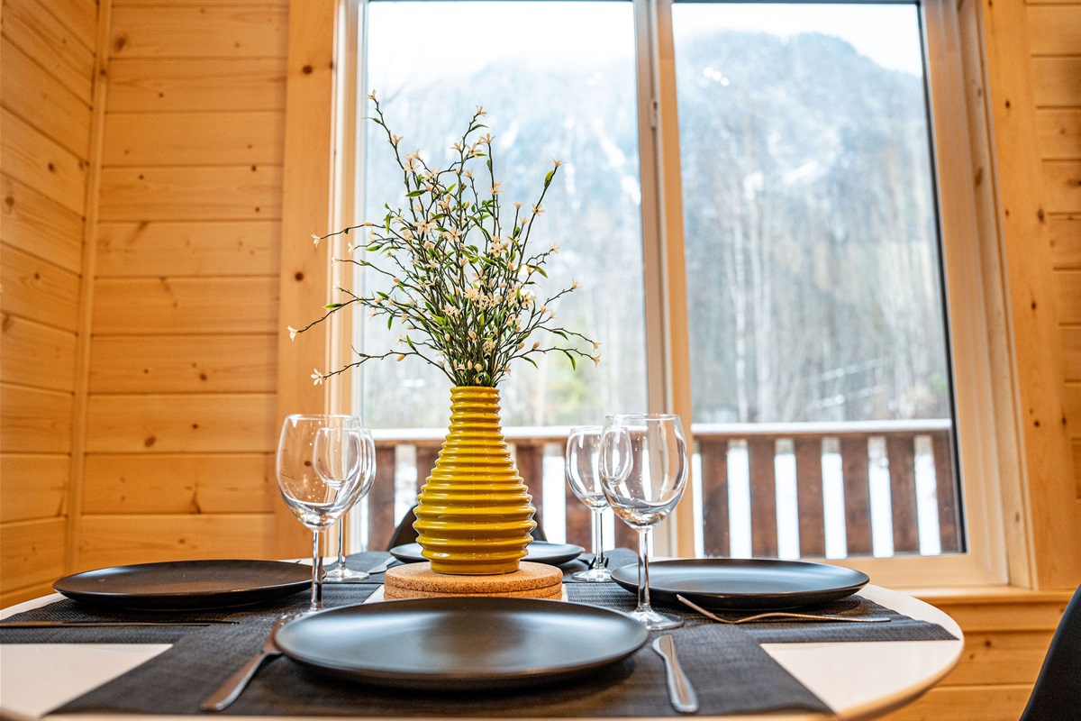 Dining area with view
