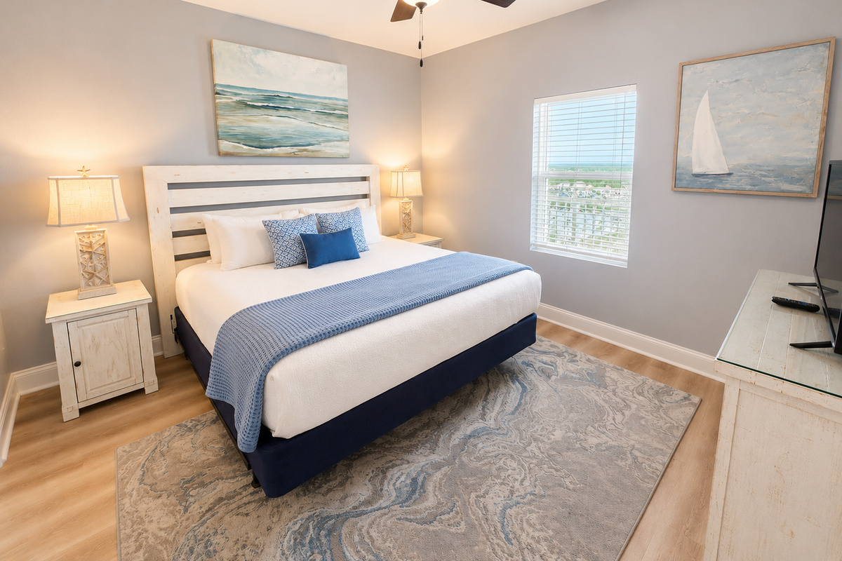 Bedroom #2 with king sized bed