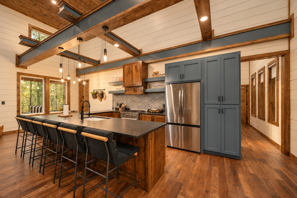 Gather around the island while favorite meals and new memories take shape.