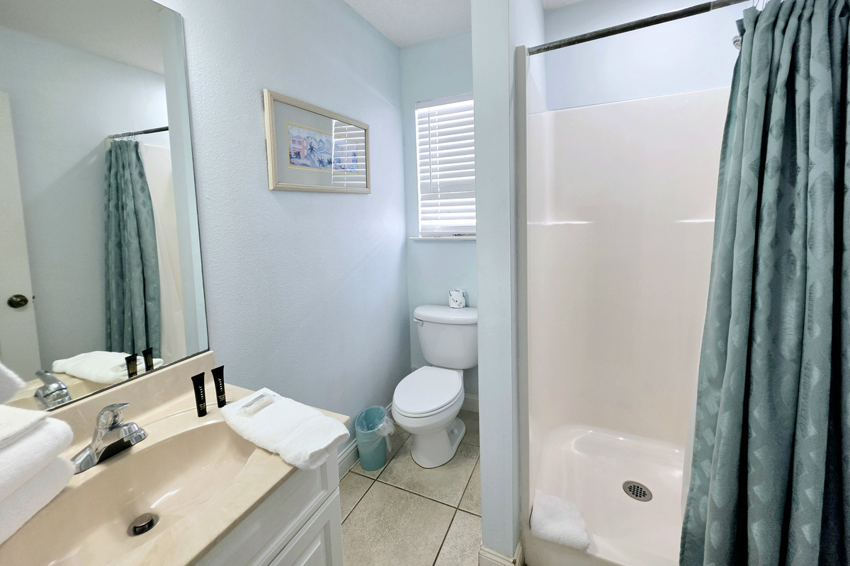Full bathroom with shower