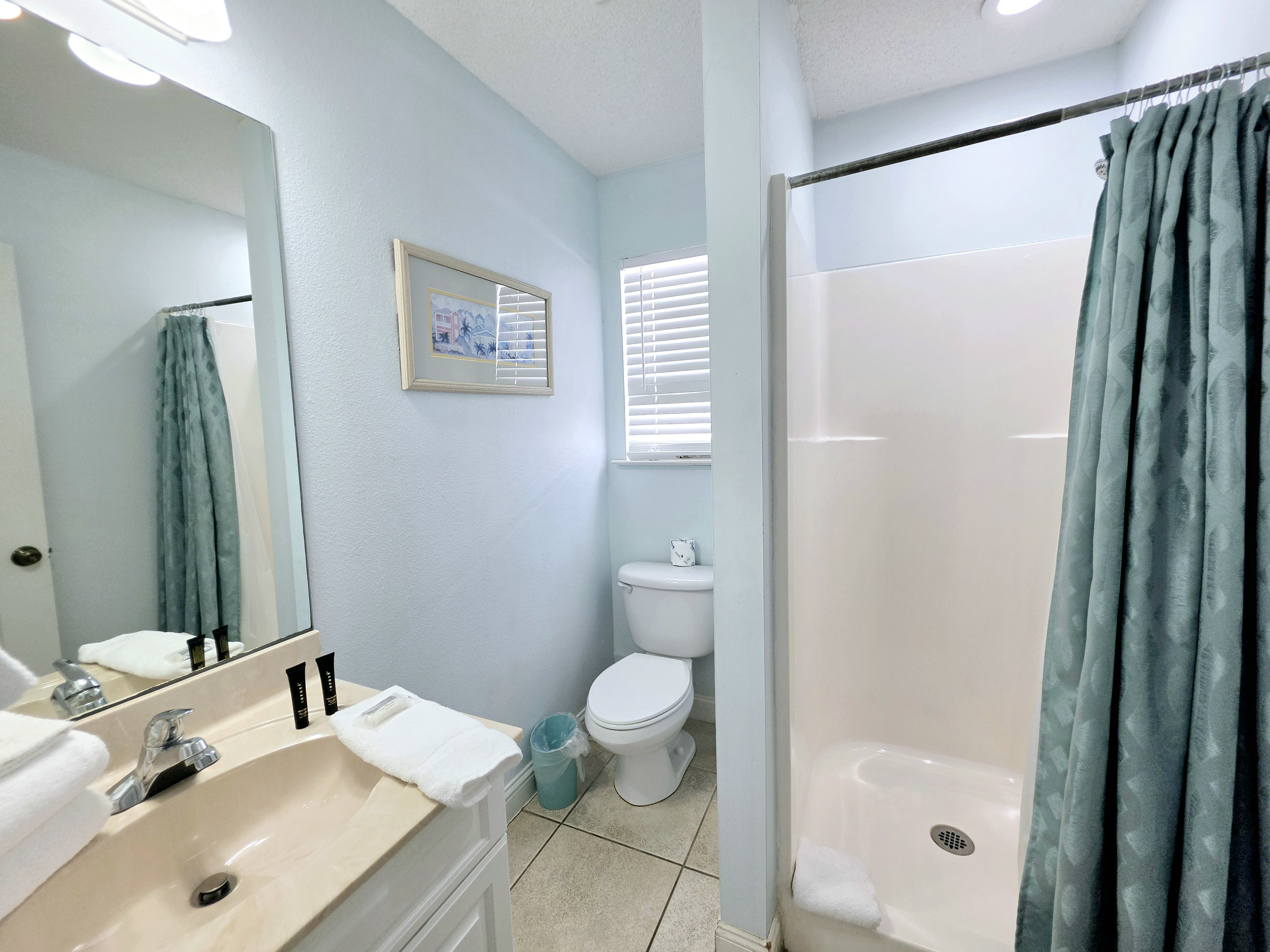 Full bathroom with shower